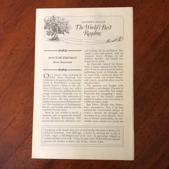 DOCTOR ZHIVAGO Vintage Hardcover Book Boris Pasternak 1990 - Picture 3 of 11